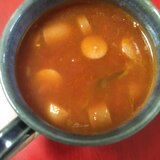 ボーロッティ豆とかぼちゃのトマトスープ